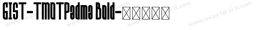 GIST-TMOTPadma Bold字体转换